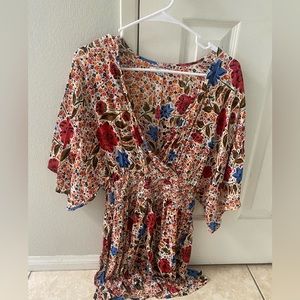 O’Neill Beach Coverup Dress, Size S, Multicolored